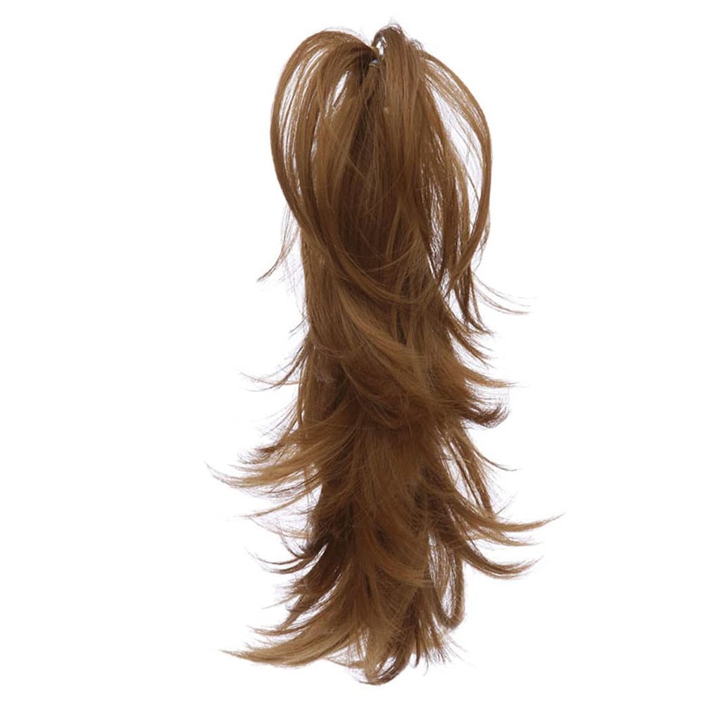14Inch Synthetic Claw Ponytail Or Chignon Stylish Hair Exension Wavy Ponytail Bun Hairpieces #27