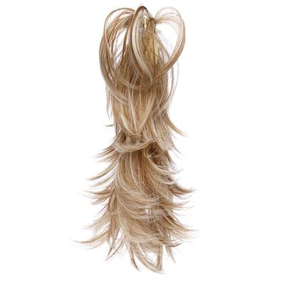 14Inch Synthetic Claw Ponytail Or Chignon Stylish Hair Exension Wavy Ponytail Bun Hairpieces F27-613