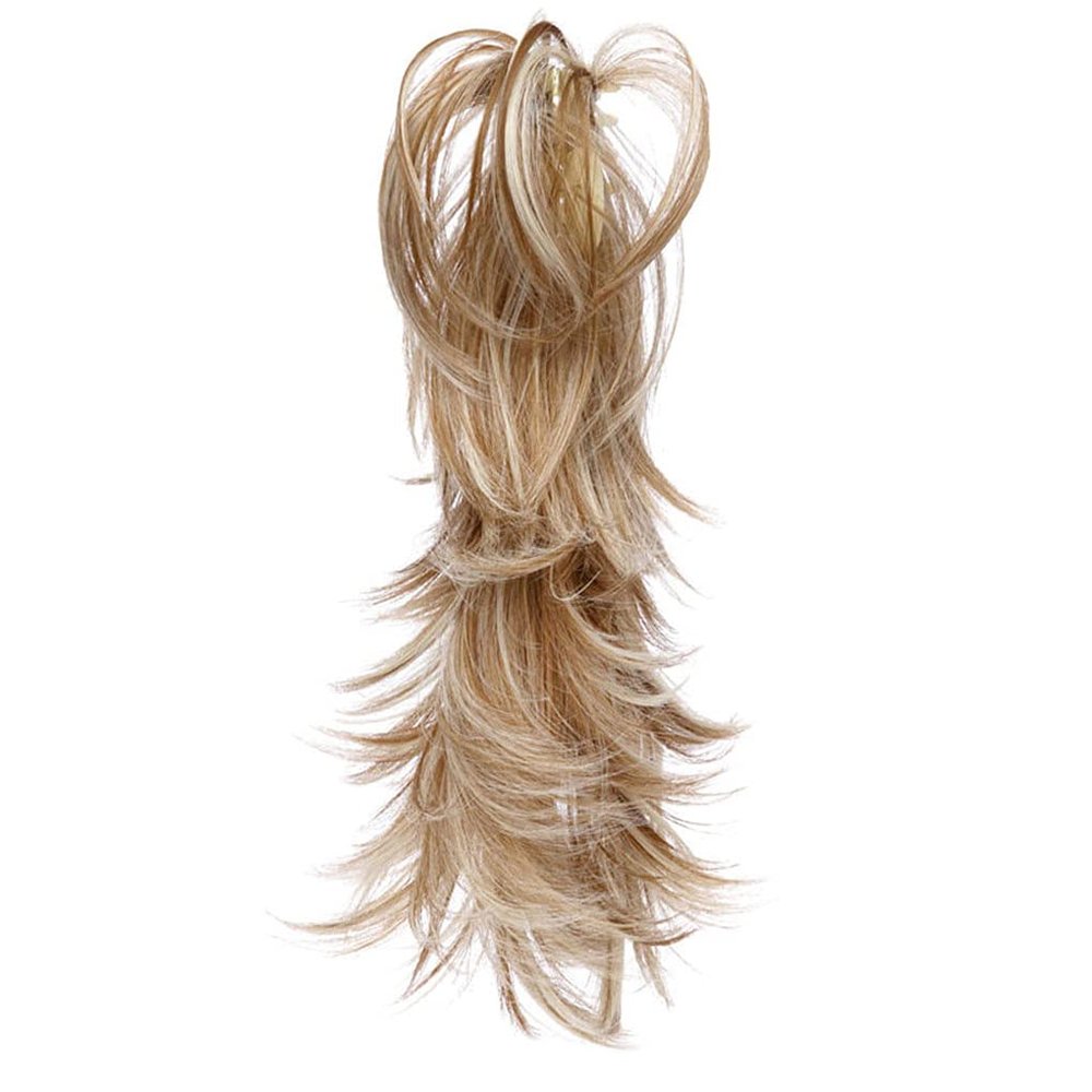 14Inch Synthetic Claw Ponytail Or Chignon Stylish Hair Exension Wavy Ponytail Bun Hairpieces F27-613