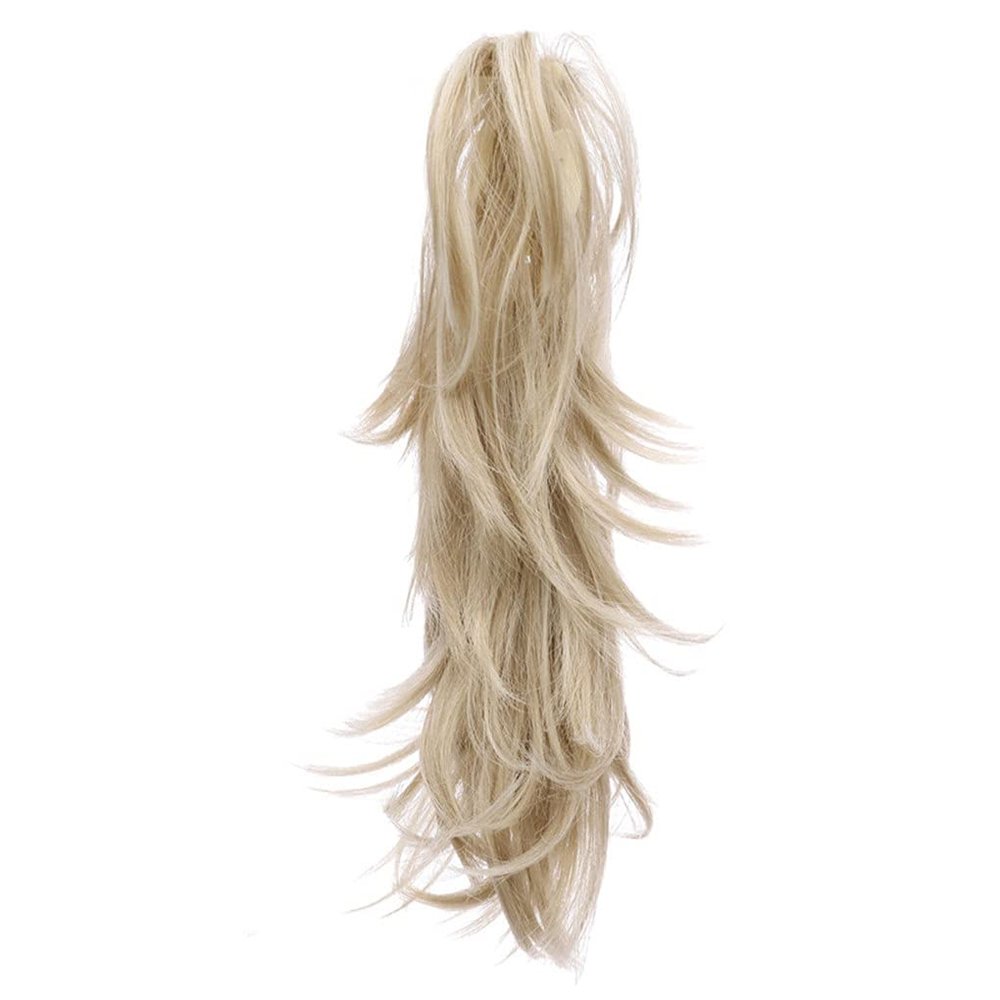 14Inch Synthetic Claw Ponytail Or Chignon Stylish Hair Exension Wavy Ponytail Bun Hairpieces F14-613