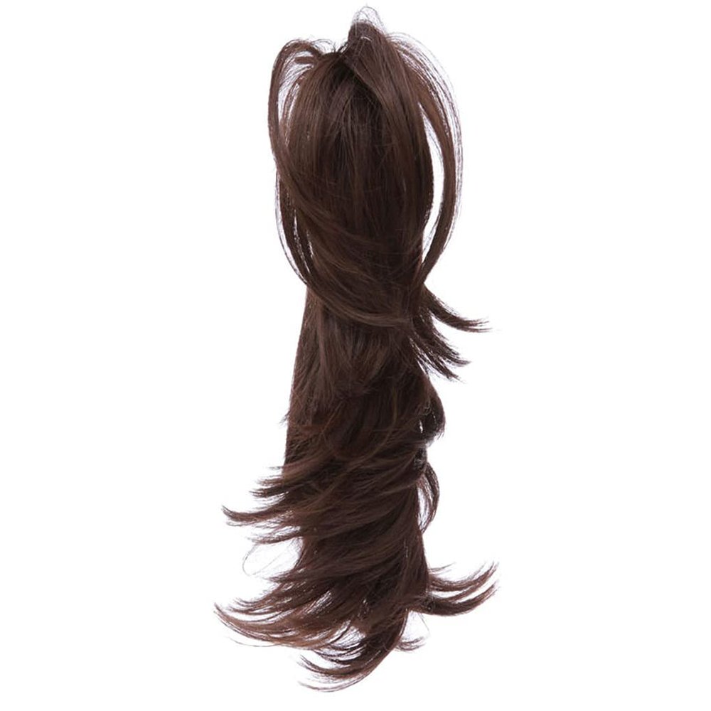 14Inch Synthetic Claw Ponytail Or Chignon Stylish Hair Exension Wavy Ponytail Bun Hairpieces #4