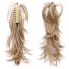 14Inch Synthetic Claw Ponytail Or Chignon Stylish Hair Exension Wavy Ponytail Bun Hairpieces #4 view 4