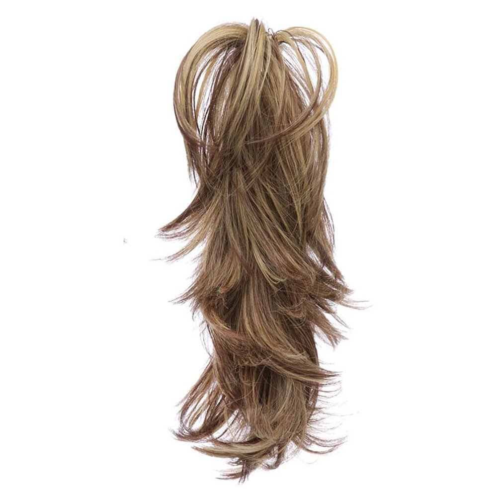 14Inch Synthetic Claw Ponytail Or Chignon Stylish Hair Exension Wavy Ponytail Bun Hairpieces F8-22