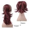 14Inch Synthetic Claw Ponytail Or Chignon Stylish Hair Exension Wavy Ponytail Bun Hairpieces #30 view 3