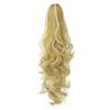 24Inch Long Gray Blonde Wavy Clip On Hairpiece Extensions Ponytail High Temperature Fiber Synthetic Hair Claw Ponytails NC4HL 24inches view 1