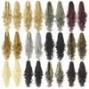 24Inch Long Gray Blonde Wavy Clip On Hairpiece Extensions Ponytail High Temperature Fiber Synthetic Hair Claw Ponytails NC4HL 24inches view 3