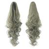 24Inch Long Gray Blonde Wavy Clip On Hairpiece Extensions Ponytail High Temperature Fiber Synthetic Hair Claw Ponytails NC4HL 24inches view 4