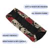 Sports Headbands for Women, Vintage Skull Rose Flower Breathable Hair Bands, Elastic Headbands, Quick Dry Head Bands view 2