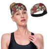 Sports Headbands for Women, Vintage Skull Rose Flower Breathable Hair Bands, Elastic Headbands, Quick Dry Head Bands view 4