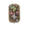 1pc Vintage Double-Sided Foldable Makeup Mirror Compact Portable Travel Cosmetic Mirror for Women High-Definition Present view 1