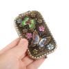 1pc Vintage Double-Sided Foldable Makeup Mirror Compact Portable Travel Cosmetic Mirror for Women High-Definition Present view 4