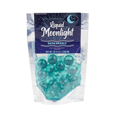 Gift Republic Liquid Spirit Moonlight Bath Pearls 20-Pack Soothing Blueberry Scent