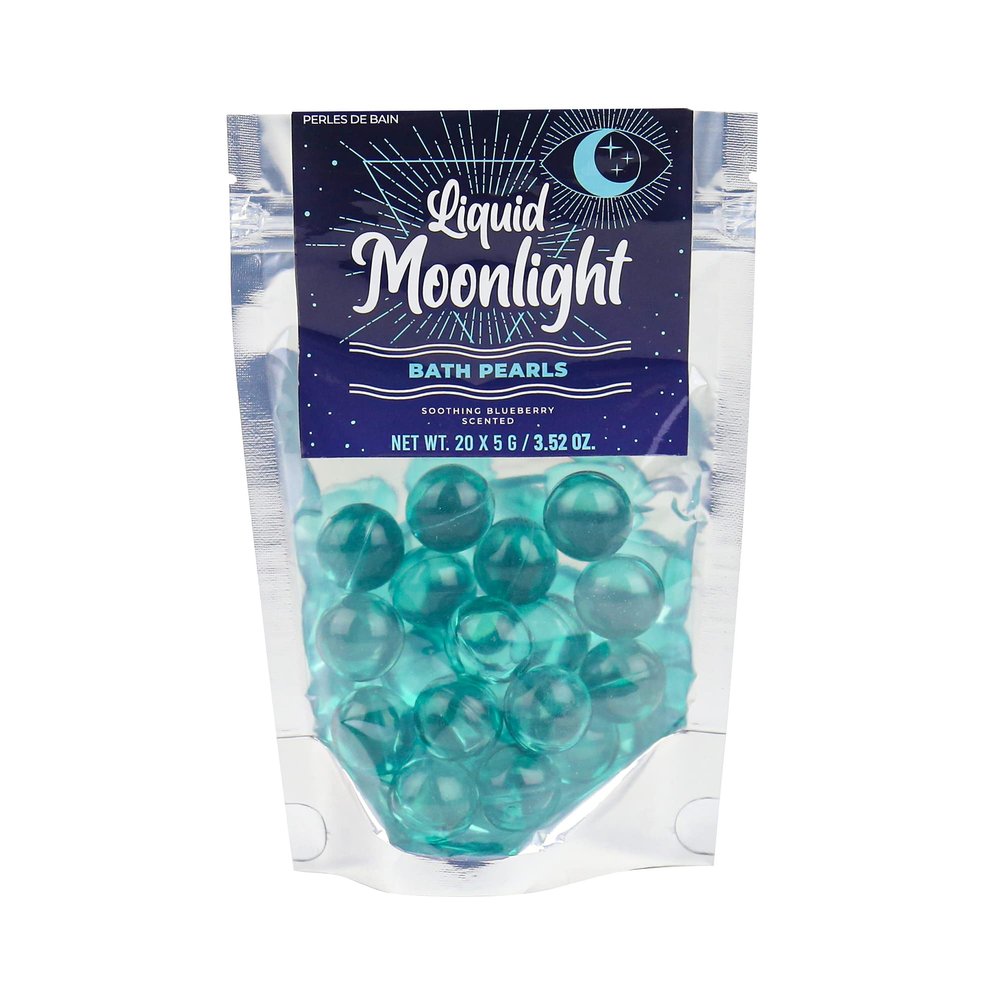 Gift Republic Liquid Spirit Moonlight Bath Pearls 20-Pack Soothing Blueberry Scent