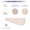 SimpleField 2 Pack Microfiber Hair Towel Wrap for Women, Anti Frizz Quick Drying Hair Turban for All Hair Style, Absorbent and Lightweight (Beige + Grey) view 3