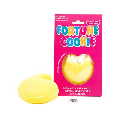 Gift Republic Fortune Cookie with Hidden Message Bath Bomb Milk and Honey Scent 100 Grams, Multicoloured