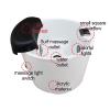 Foot Massager Acrylic Pedicure Sink Foot Spa with Pedicure Foot Rest with Heat Bubble Massage Raised Massage Nodes Health Manicure Basin Colorful Lamp Footbath (Size : Bath+Pedicure) view 4