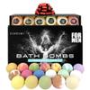 Bath Bombs for Men, Gift Set of 18 Scented Organic Handmade Bath Bombs of 2.5 oz with Natural Essential Oils. Perfect for Boyfriend, Husband, Father or Friend, by ZenseMe view 1