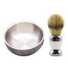 Beaupretty Tool 2pcs Metal Shaving Soap Bowl Shaving Cream Cup Bread Shaving Brush Moustache Grooming Supplies for Men Home Barber Shop Hand Tools view 1