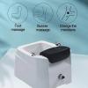 Acrylic Massage Footbath Foot Basin Pedicure Foot Spa Square Footbath With Pedicure Foot Rest With Bubble Jets Foot Bath Acupressure Massage Points Adjustable Water Shower ( Size : Bath+pedicure ) view 2