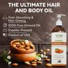 Almond Oil (16 oz); Sweet Almond Oil for Skin or Almond Oil for Hair, The Perfect Natural Body Oil for Women, Great as Unscented Massage Oil (Pack of 2) view 3