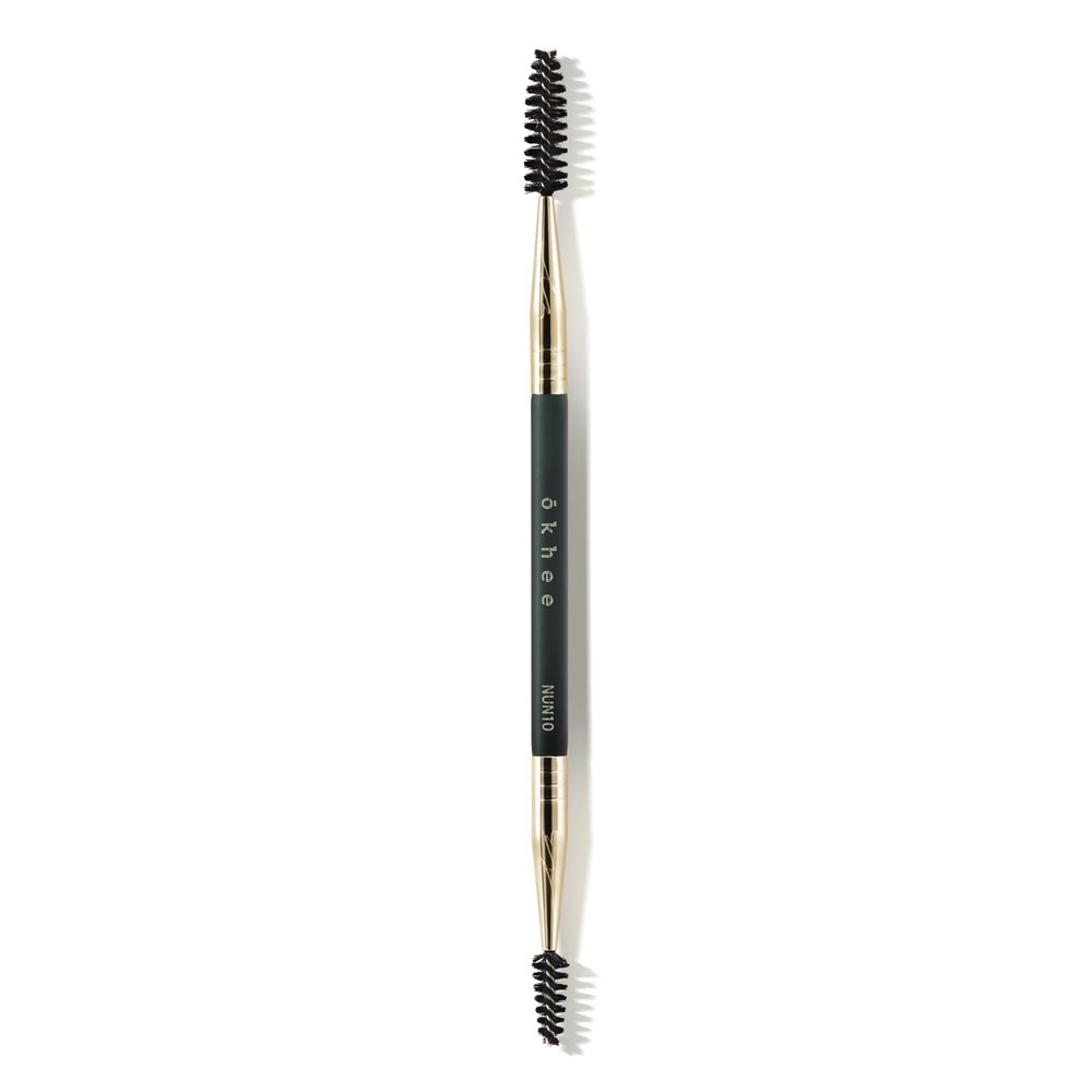 SOO ADOR okhee Dual Spoolie Brush NUN10  Professional Korean Makeup Brush, Dual-Sided Brow & Lash Spoolie for Groomed Eyebrows, Clump-Free Lashes & Polished Finish