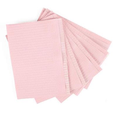 Beaupretty 125pcs Disposable Nail Art Mat Manicure Pads for Clean Nails Care Soft and Comfortable for Home and Salon Use Pink