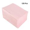 Beaupretty 125pcs Disposable Nail Art Mat Manicure Pads for Clean Nails Care Soft and Comfortable for Home and Salon Use Pink view 2