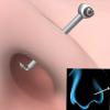CHUANCI 24PCS/Box Disposable Safe Sterile Piercing Unit for Nose Automatic Bending Rod More Safe Nose Piercing Gun Piercer Machine Kit (24PCS/Box-Gold Aqua) view 2
