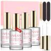 SAVILAND Dip Powder Liquid Set 15 ml/0.5 oz,10 Pcs Nail Dip Liquid Set with HEMA-free Base/Top Coat, Activator Brush Saver Acrylic Gel Nail File No Curing Needed DIY Home Salon Quality view 1