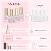 SAVILAND Dip Powder Liquid Set 15 ml/0.5 oz,10 Pcs Nail Dip Liquid Set with HEMA-free Base/Top Coat, Activator Brush Saver Acrylic Gel Nail File No Curing Needed DIY Home Salon Quality view 3