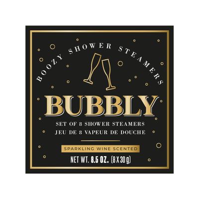 Gift Republic Set of 8 Shower Steamers Gift Pack Showersecco Sparkling Wine Scent (8X 30 Gram)