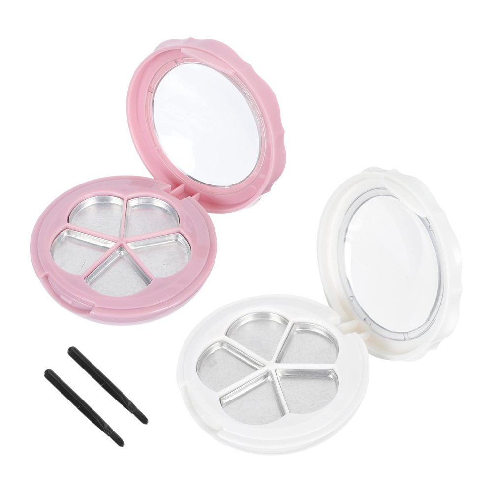 FOMIYES Lipstick Case Mirror Stackable Makeup Palette Makeup Organizer Box Cosmetics Sub Container Color