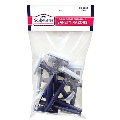 Scalpmaster Disposable Safety Razors - 12 PK