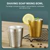 FOMIYES 304 Stainless Steel Shaving Bowl Men's Shaving Soap Dish Brush Set for Travel Home view 2
