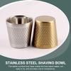 FOMIYES 304 Stainless Steel Shaving Bowl Men's Shaving Soap Dish Brush Set for Travel Home view 3