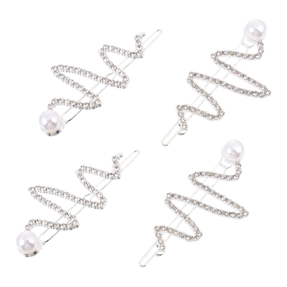 4pcs Hairpin Crystal Hair Clip Women Hair Clip s Crystal Barrette Women Rhinestones Rhinestones Barrette Hair Accessories Hair Accessories