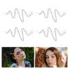 4pcs Hairpin Crystal Hair Clip Women Hair Clip s Crystal Barrette Women Rhinestones Rhinestones Barrette Hair Accessories Hair Accessories view 4