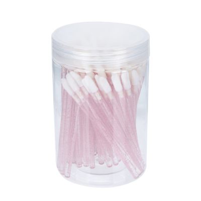 FOMIYES Lip Brush Stick 100pcs Disposable Lip Brushes for Lipstick Gloss Makeup Compact Size Lightweight for