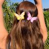 La Jolie Jasmin HairClawClip, 6 Pieces Large Butterfly Hair Clip, 3.4 x 2.2 x 1.9 inches, for Thick Hair, Jumbo Claw Clip, Transition from Day to Night, Ideal Gift for Women and Girls, Crystal 6 view 2