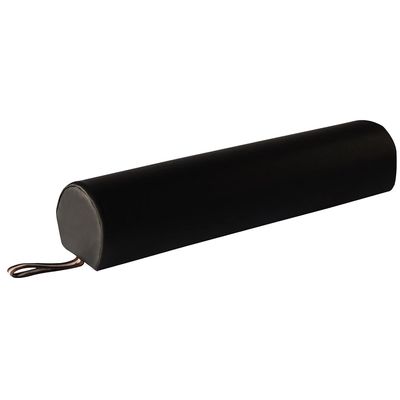 Master Massage 6 inch 3/4 Round Massage Bolster,Massage Bolster Pillow Cushion,100% PU Upholstery Massage Bolster for Massage Tables (Black)