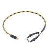 2PCS Heavy Duty 15AWG Copper Wire RCA to Clip Cord CONVERTION 50cm for Tattoo Power Supply (CC Snake Convert-1) view 1