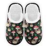 Umidedor Hedgehogs Mushrooms Mens Slippers, Soft Memory Foam Non-Slip Indoor House Slippers Home Shoes For Bedroom Hotel Travel Spa view 1