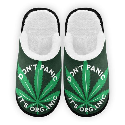 Umidedor Funny Quote Tropical Slippers For Women Girls, Soft Memory Foam Non-Slip Indoor House Slippers Home Shoes For Bedroom Hotel Travel Spa
