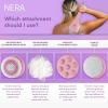 Spa Sciences - NERA - 4-in-1 Shower/Bath Body Brush for Exfoliation, Deep Cleansing, Foot Care, Lotion Infuser, and Massage view 4