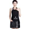 TILYIALA Hair Stylist Apron, Haircut Cosmetologist Waterproof Wrinkle Free Barber Aprons for Women Men Hairstylist Bib with Pocket Adjustable Neck Strap Hairdressing Work Apron (Black Patchwork) view 1
