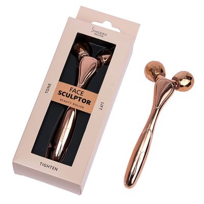 DIDIER LAB Sincero Salon 3D Face Roller - Face Massager for Face Lifting - Skin Tightening Massage Roller - Anti-Aging & Anti-Wrinkle Facial Massager Eye Roller - Massage Tool - Face Roller Massager
