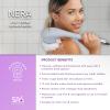 Spa Sciences - NERA - 4-in-1 Shower/Bath Body Brush for Exfoliation, Deep Cleansing, Foot Care, Lotion Infuser, and Massage view 3
