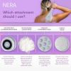 Spa Sciences - NERA - 4-in-1 Shower/Bath Body Brush for Exfoliation, Deep Cleansing, Foot Care, Lotion Infuser, and Massage view 4