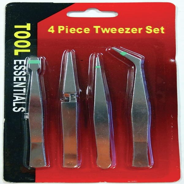 4 PC Tweezer Set