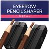 2-in-1 Metal Duckbill-Shape Eyebrow Pencil Shaper with 2 Single Edge Razor Blades - Eye Makeup Shaping Tool for Waterproof Peel Off Brow Pencils - Compact Cosmetic Shaper for Beginners & Professional view 3